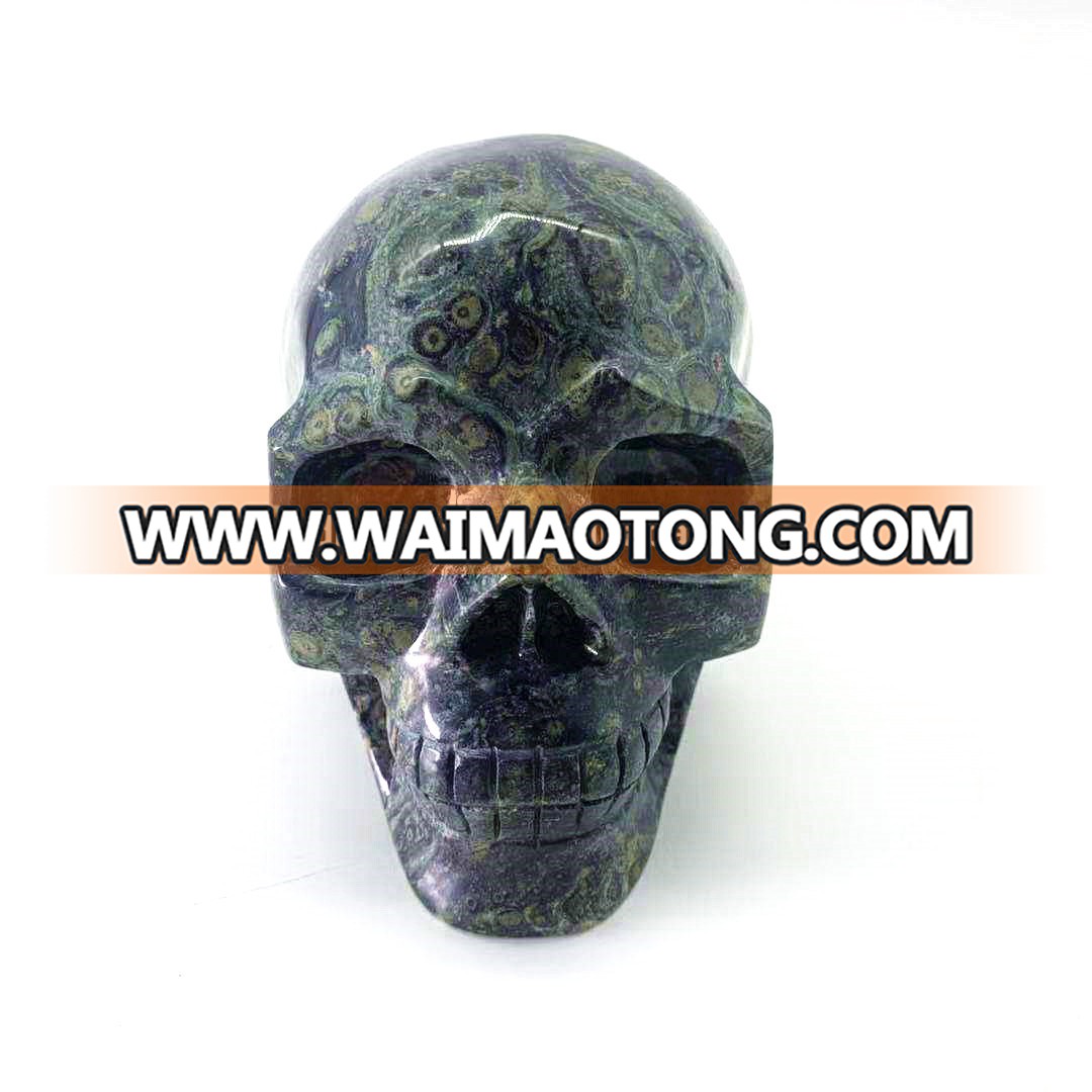 Wholesale Natural Quartz Crystal Skulls Kambaba Skulls Top Quality Crystal Carvings Home Decoration