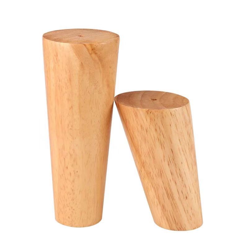 Rubber wood Furniture Parts Customized wooden sofa legs in high quality (EFS-TB-025)