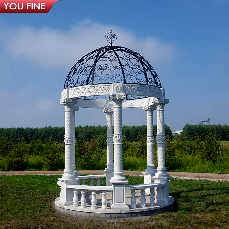 Outdoor Marble Wedding Gazebo Decorated Wedding Gazebo