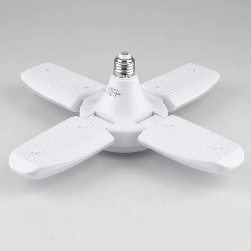 New Foldable Four Leaf LED Ceiling Lamp Three Leaf Fan Lamp 55W 4500LM