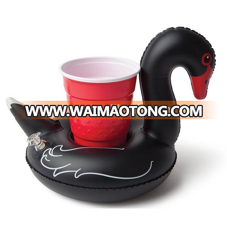 Fashion new style red inflatable flamingo can holder for the beach