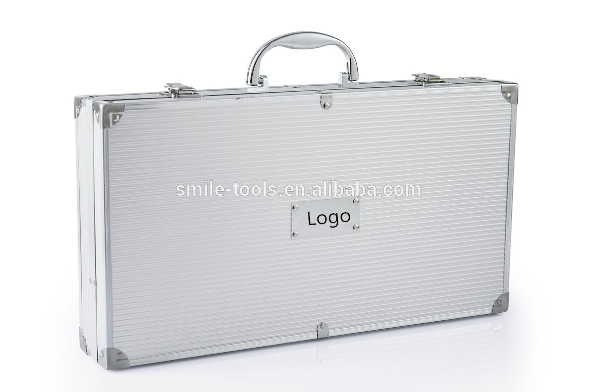 Stainless Steel BBQ Tool Set in Aluminium Case