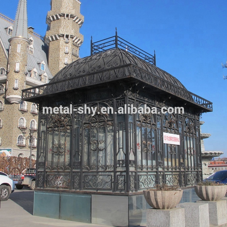 wrought iron steel outdoor gazebo house garden house