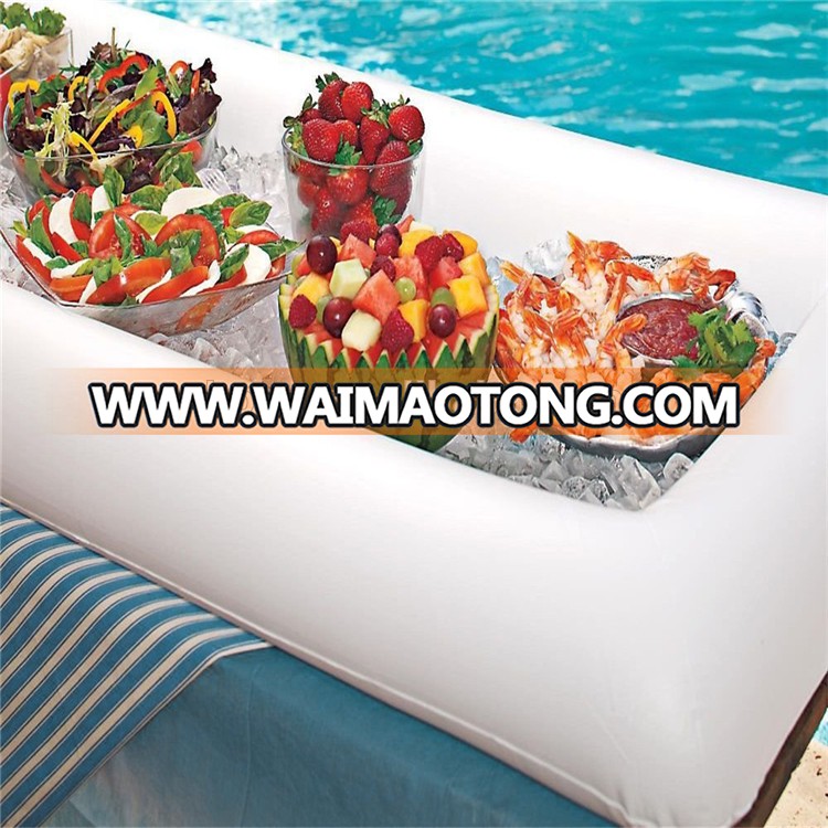 CE standard summer party inflatable salad bar for pool party