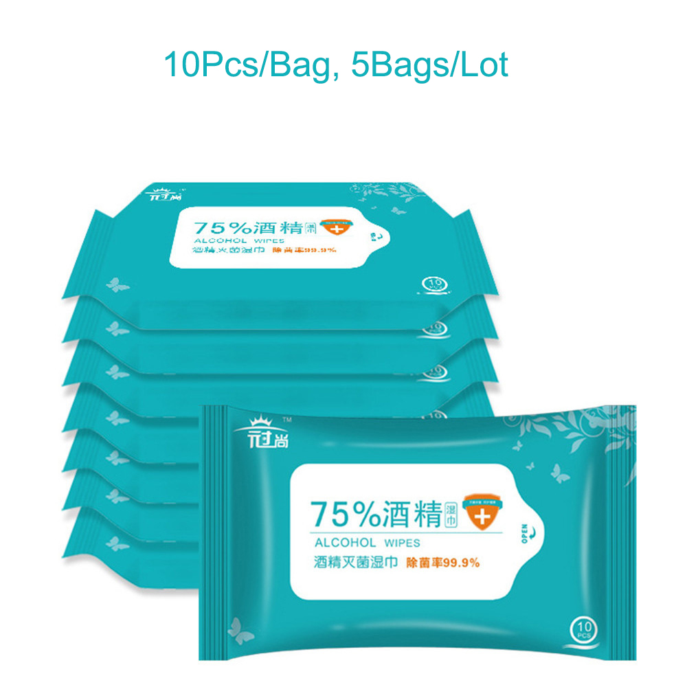 Cheap Price 75% Medical Antibacterial Disinfectant Wet Hand Alcohol Wipes