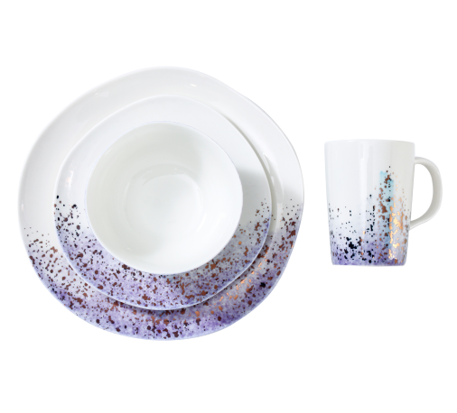 creative design ceramic plate set kitchenware dinner set for hotel