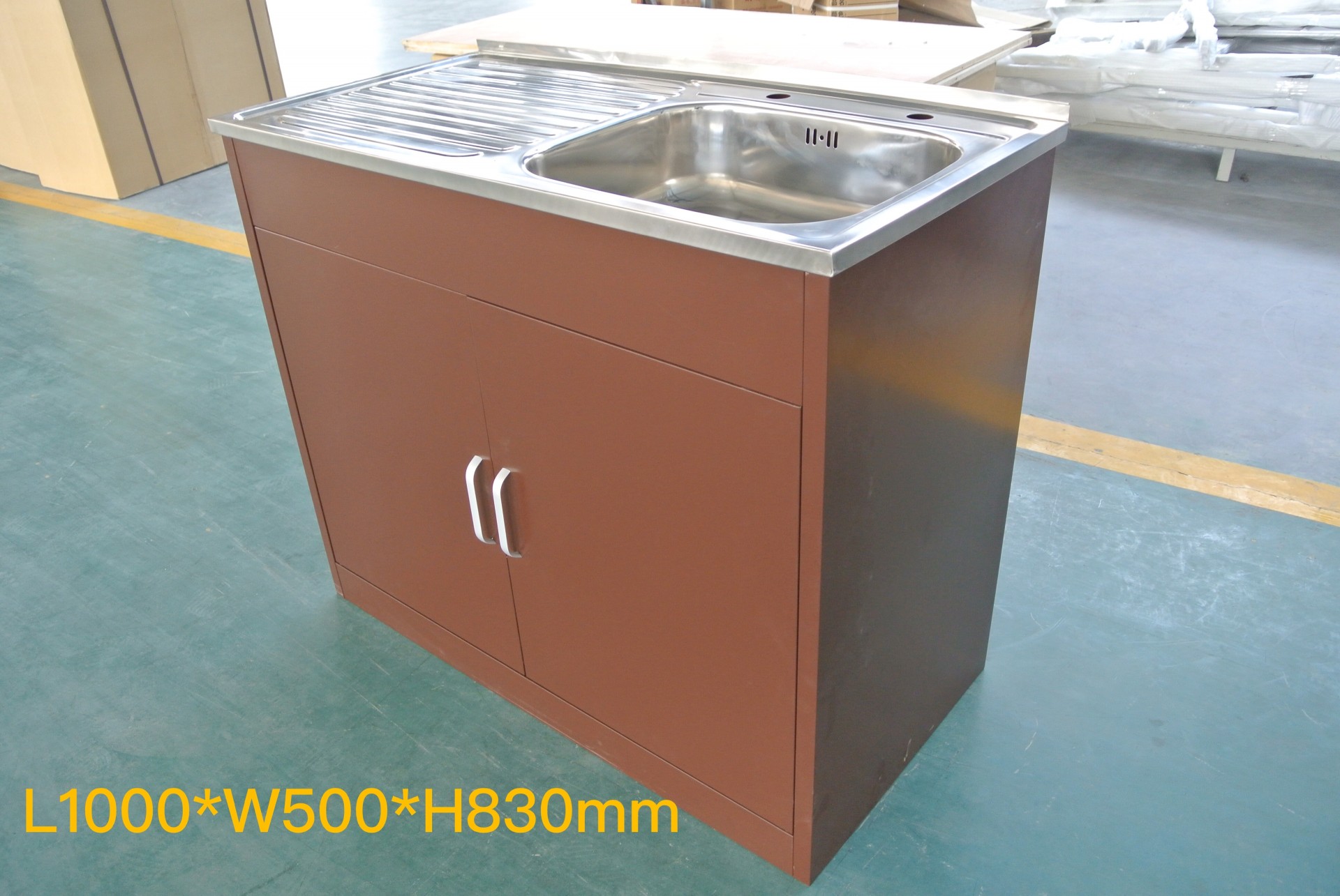 2019 self assemble white metal kitchen sink base cabinets