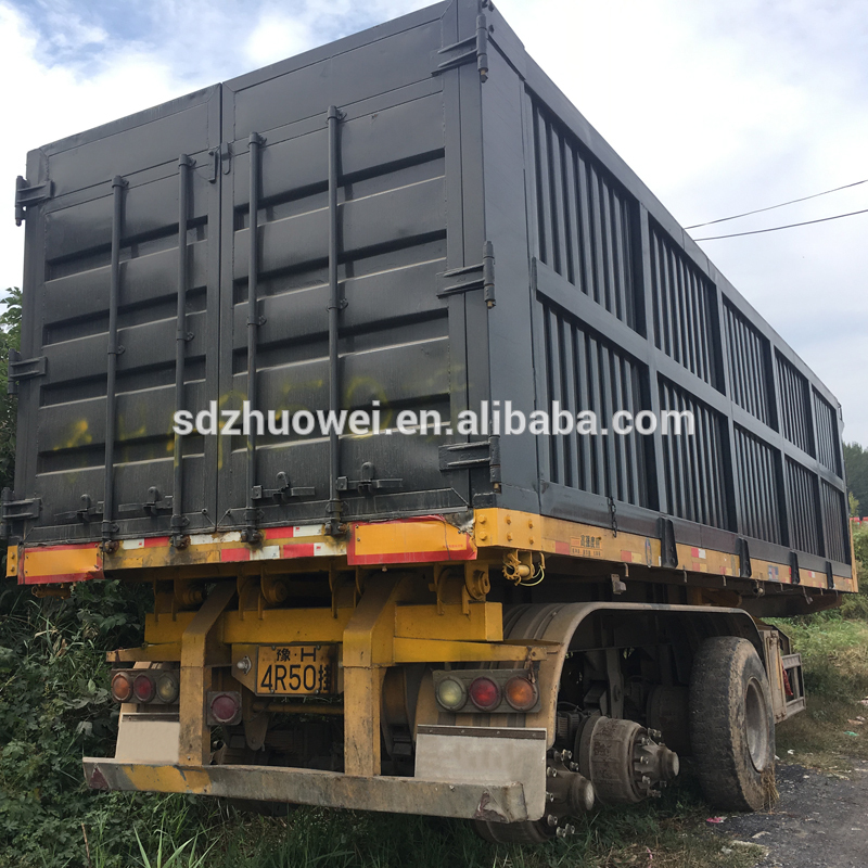 Used Refurbished 40CBM Tipper Semi Dump Dumper Trailer For Sale