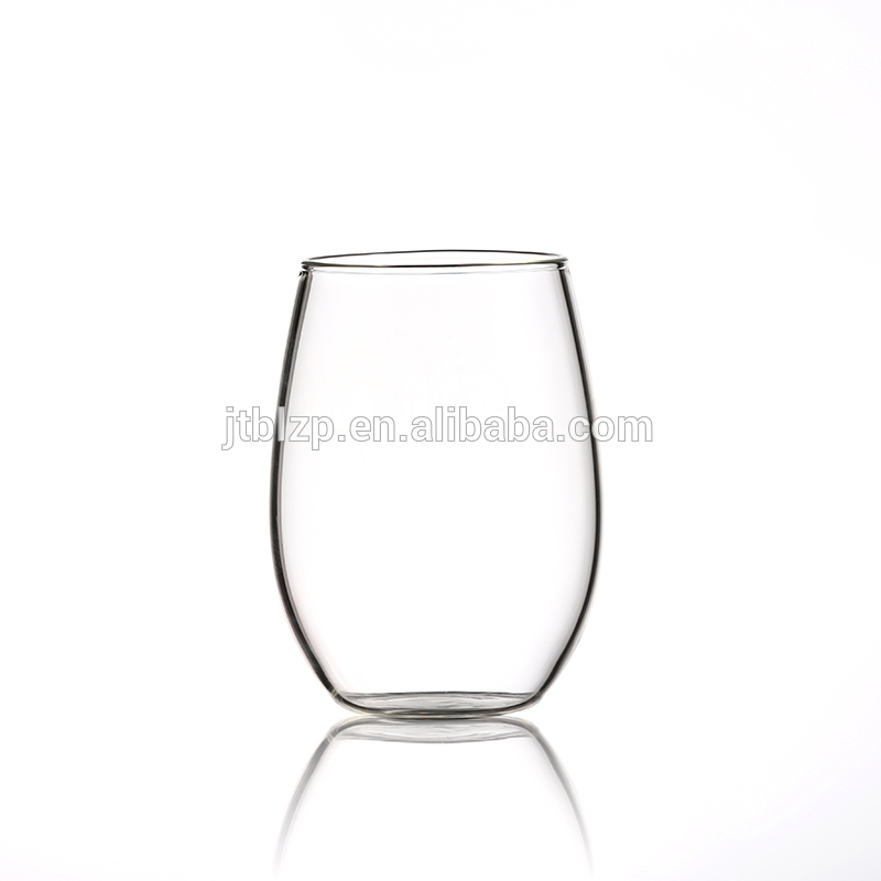 Heat Resistant double wall  wine glass cup