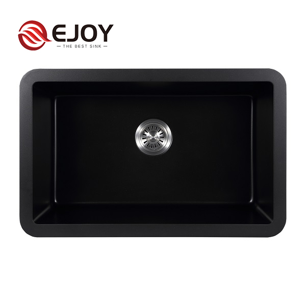 EJOY High Quality Customized artifical stone quartz granite Apron kitchen sink Hotel Home Restaurant Farm use XW7648