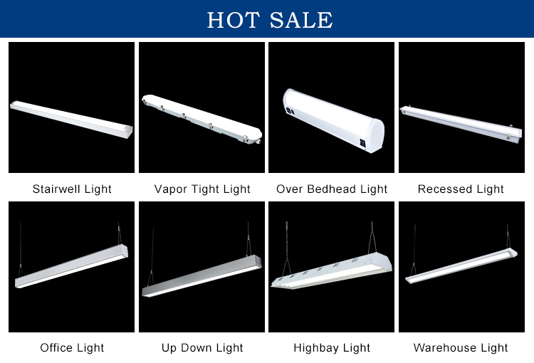 New model Led Batten Lighting Fixtures 20w 40w 60w 80w Aluminum Heatsink Corridor Ceiling Light