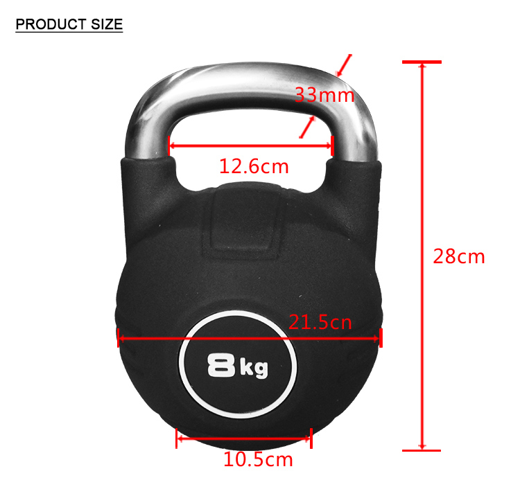 New Style Wholesale Weight PU Competition Kettlebell