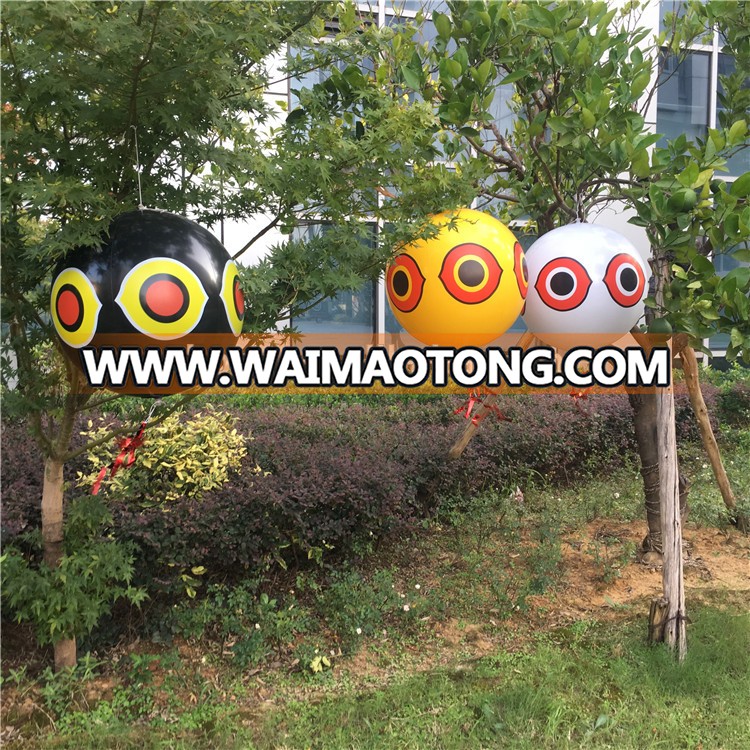 Hot Sale PVC inflatable eye ball beach ball for scaring bird