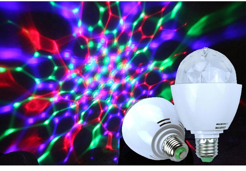 Hot selling 3w RGB Led Crystal Disco Bulb For Disco Party Club party