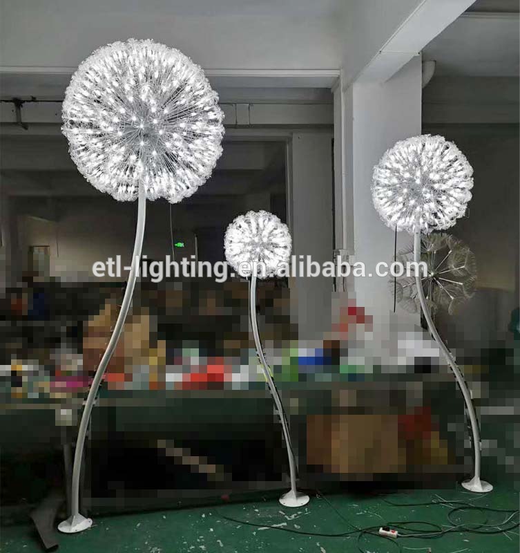 LED RGB dandelion light fiber optic light for park garden Christmas lights ourdoor fairy lights ETL52509