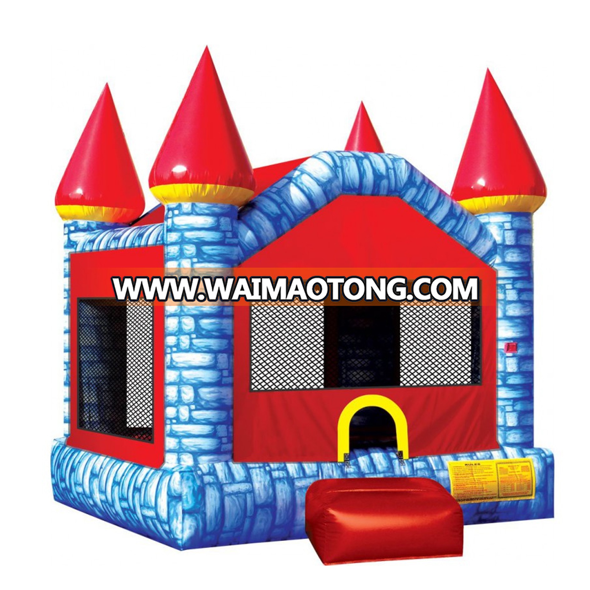 Fun kids sports game PVC inflatable trampoline inflatable castle