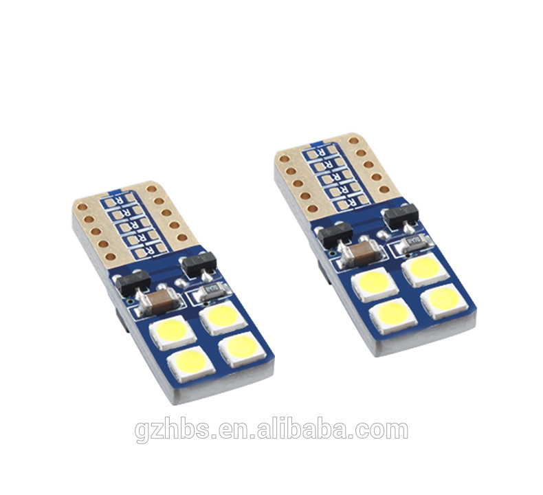 Hot sell auto light system  Car LED T10 W5W 3030 8SMD T10 Led  Canbus Led Interior Light Bulb for car