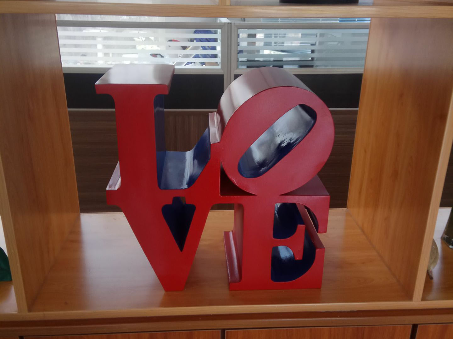 Hot sale art Outdoor Garden decoration stainless steel LOVE letter sculpture for sale NTST-618Y