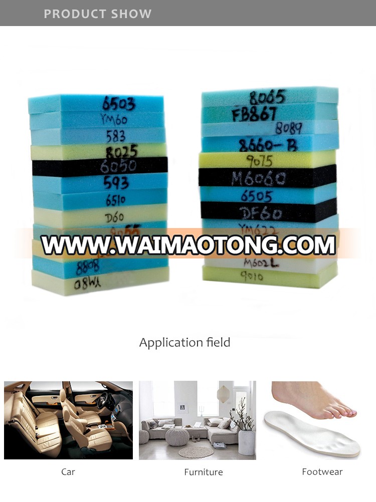 Polyurethane memory sponge slow rebound sponge sheet mattress for memory foam mattress