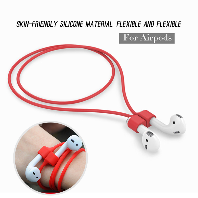 Magnetic Headphone Cord For Airpods 1 2 Anti lost Silicone Rope Strap For Apple Earphone Accessory Air Pod Wire Soft Cable