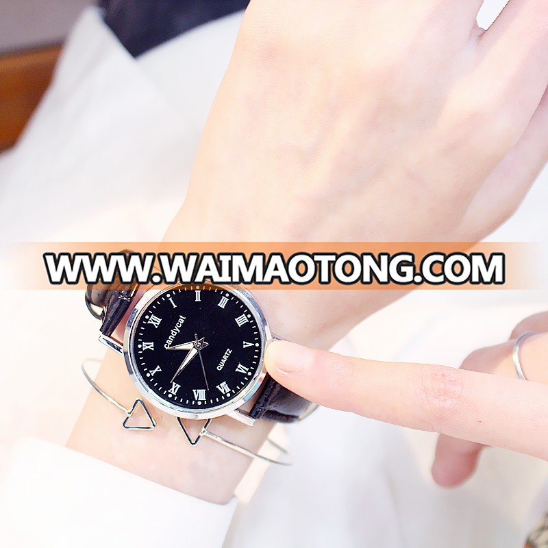 Fashion Watch Women Casual Atmosphere Korean Students Waterproof Simple Men's Watch Couple Watches