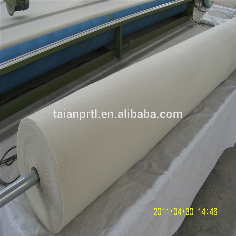 Polyester White Color Nonwoven Short Fiber Geotextile 500g