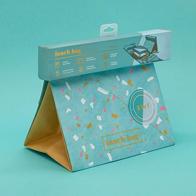 Paper Lunch Bag Insulated Thermal Tear-Proof Lunch Box