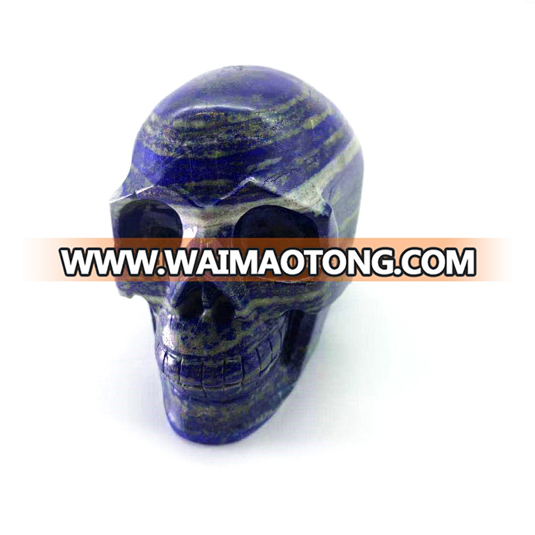 Wholesale Natural Quartz Crystal Skulls Lapis Lazuli Skulls Top Quality Crystal Carvings Home Decoration