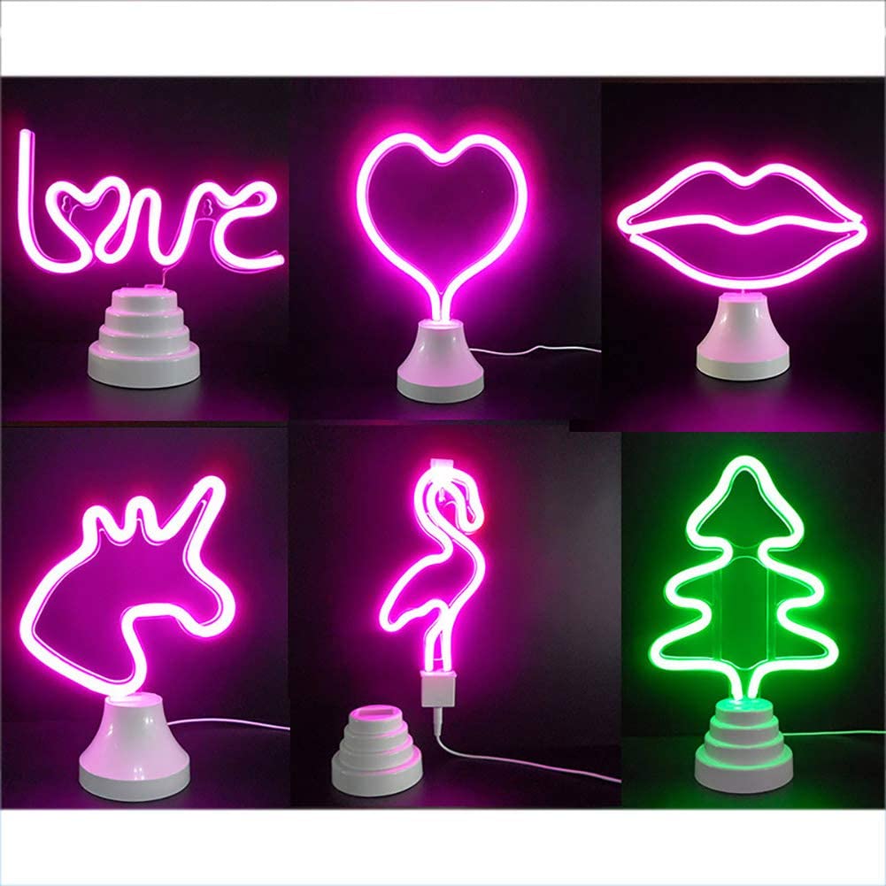 Battery Powered Led Mini Neon Signs Desktop Neon Light