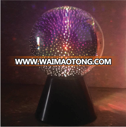 7 inch Flashing 3D Glass ball light