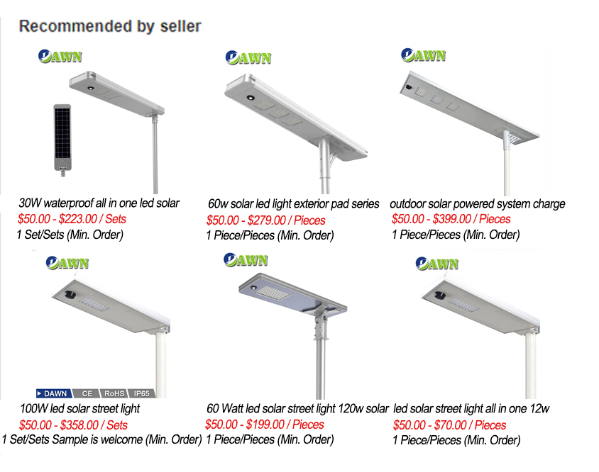 China Manufacturer High Power Lumens Integrated Solar Led Street Light 200w Outdoor