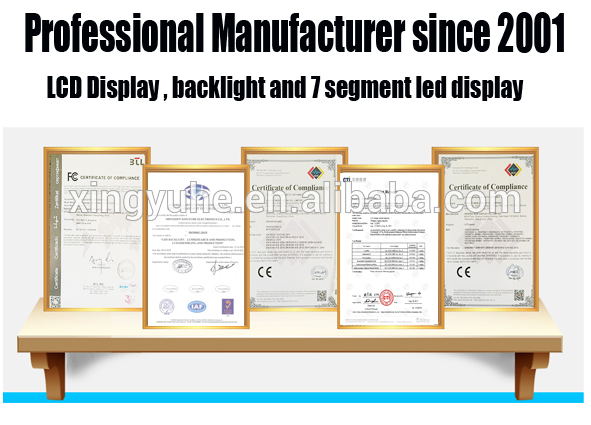 customized TN/HTN/STN/FSTN/BTN digital lcd display