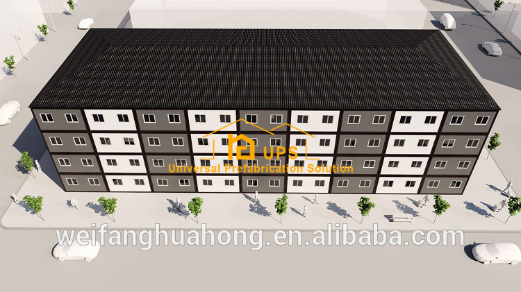 2020 UPS new tech fast construction projects low cost real estate container houses prefabricated office building