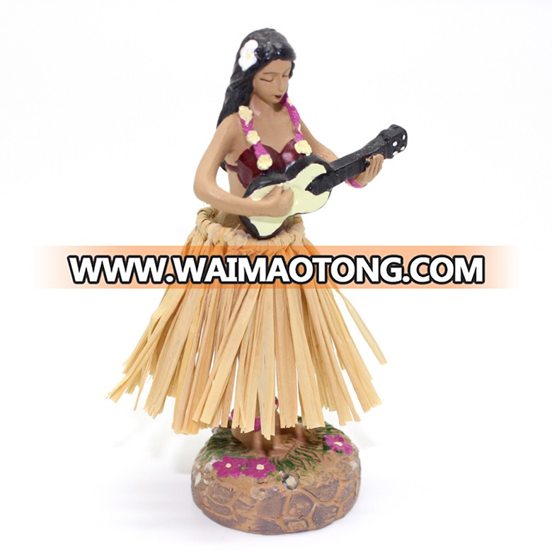 Hawaii miniature dashboard resin hula girl