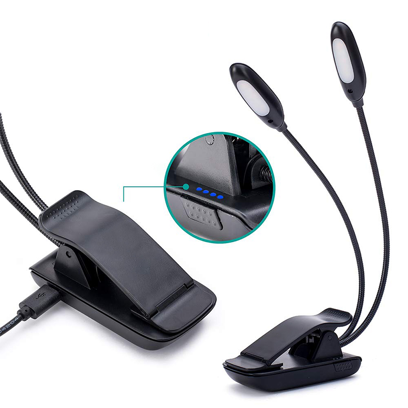 Clip On Rechargeable 3000k Warm Led Book Light Tiny Reading book light