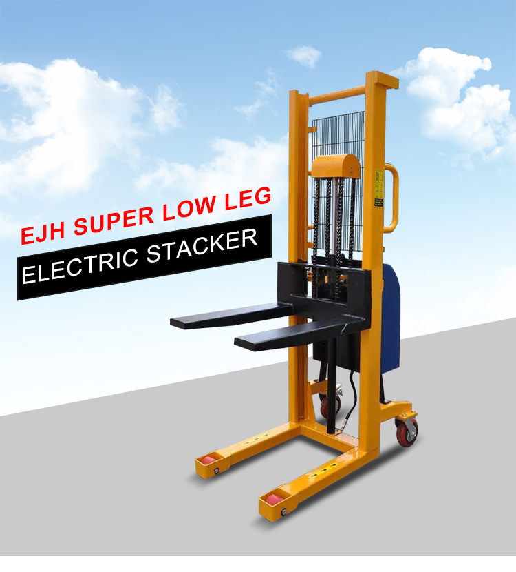 EJH super low  leg electric stacker with 600kg capacity