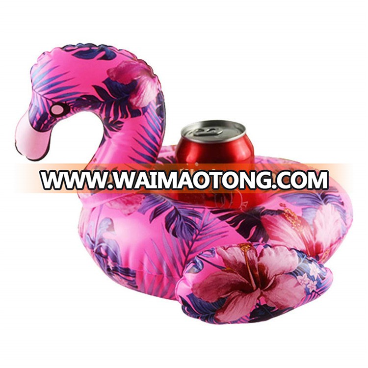 6 P PVC colorful swan  drink holder inflatable  for party