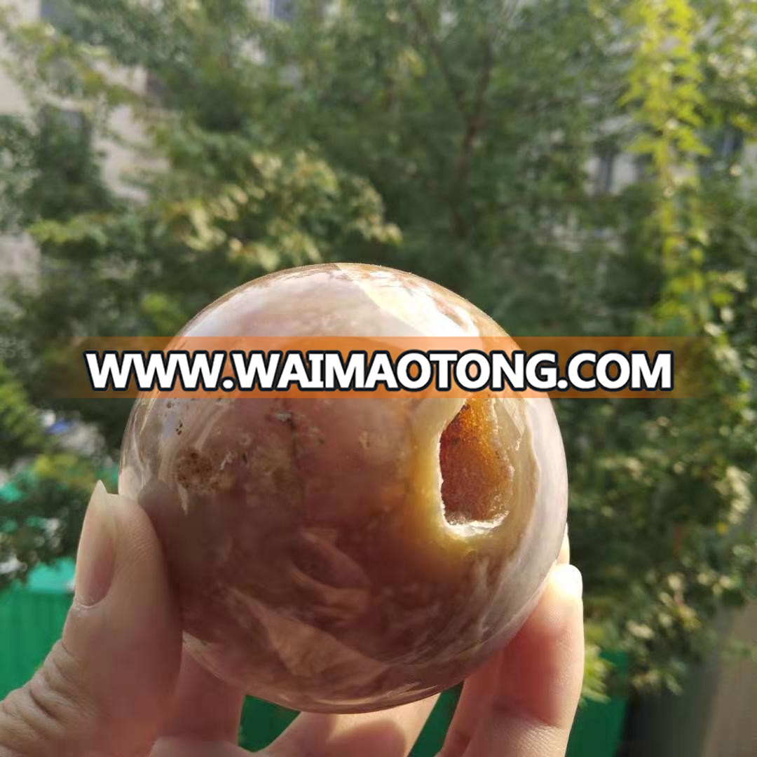 Natural cherry blossom sphere  Healing Crystal sphere