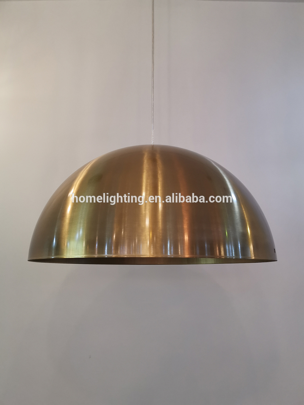 JLP-196 Antique Brass Bowl Pendant Hanging Lighting Fixture For Hotel Guest Room