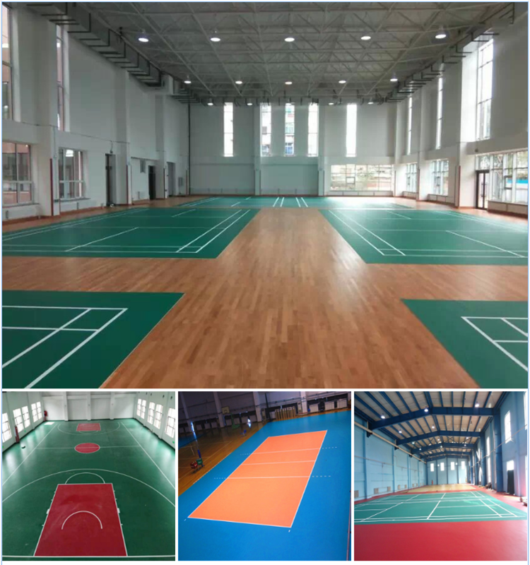 virgin material pvc tennies sports floor