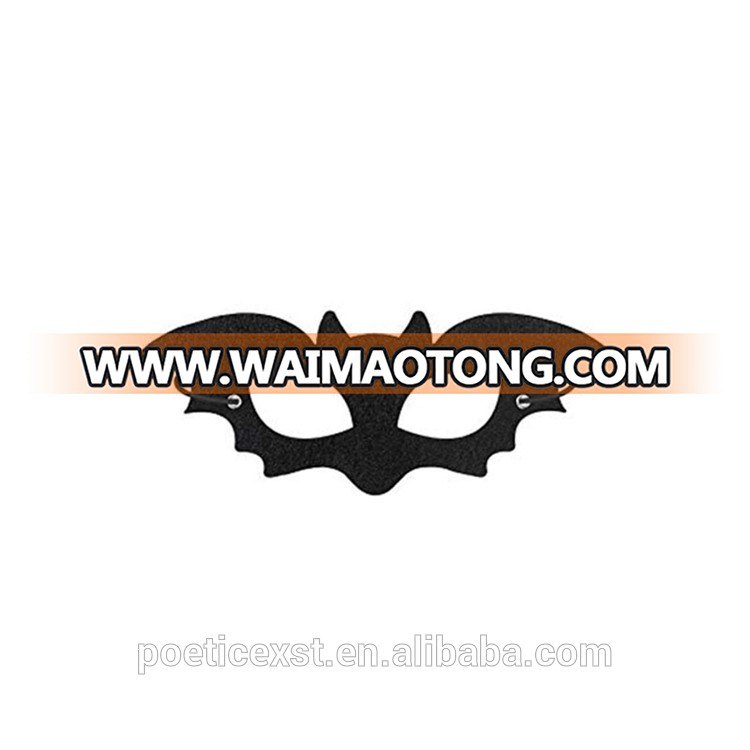 PoeticExst Antique Half Face Felt Animal Cat Bat Butterfly Halloween Masks Masquerade Ball Masks