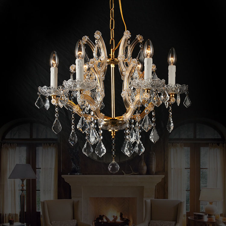 Nordic modern crystal lamp living room crystal chandelier bedroom lamps home villa duplex hotel lights residential lamp