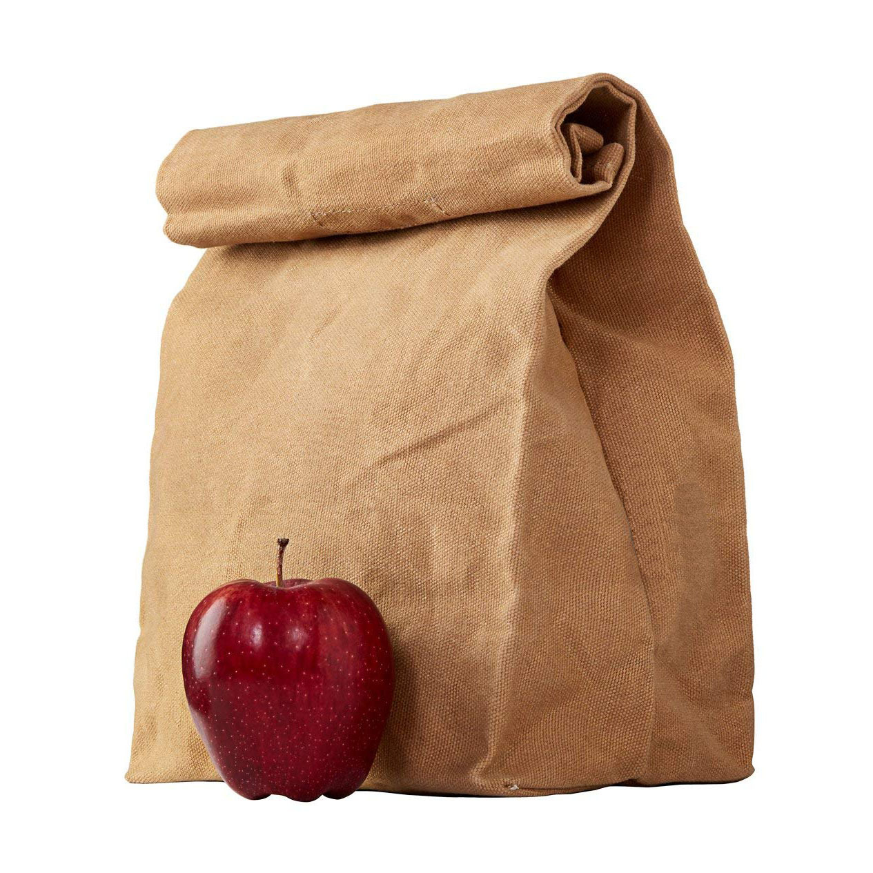 100% Biodegradable Double-sided waxed Canvas collapsible lunch bag