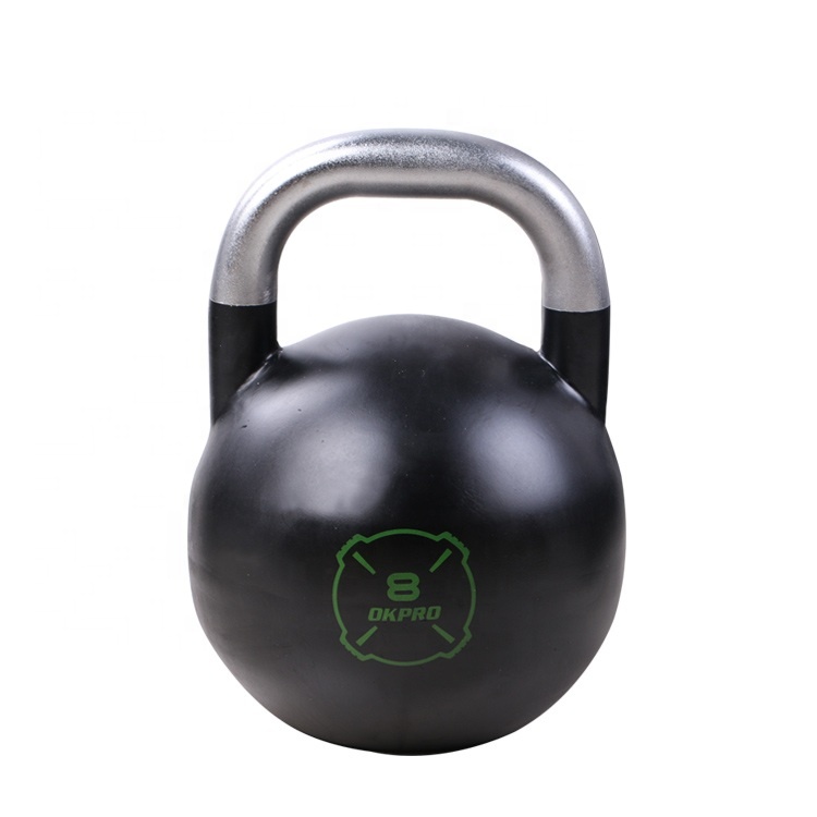 OKPRO Top Grade Custom Logo Gym Weight Competition Steel Kettlebell