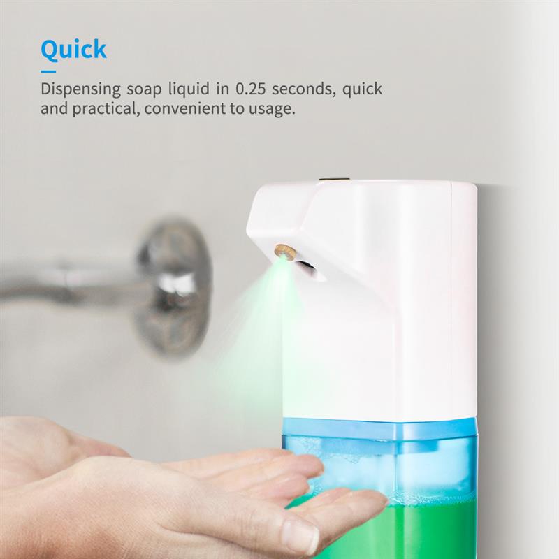 Hot Sell Touchless Hand Sanitizer Alcohol Disinfection Auto foaming Soap Dispenser Wall Mounted Sensor For  School Home