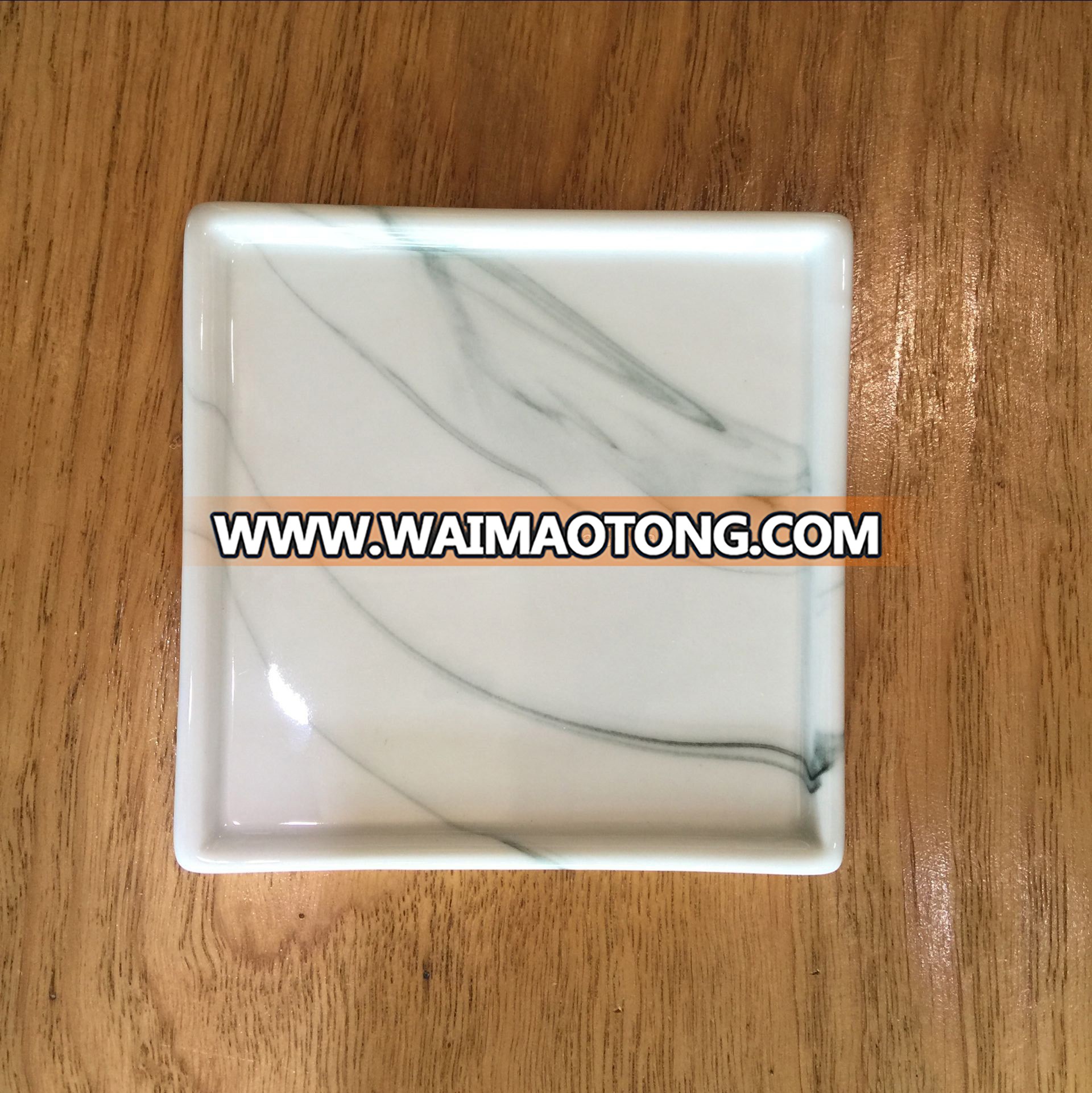 Unique Marble Dish Design Porcelain Ceramic Ring Holder Dish  for Wedding