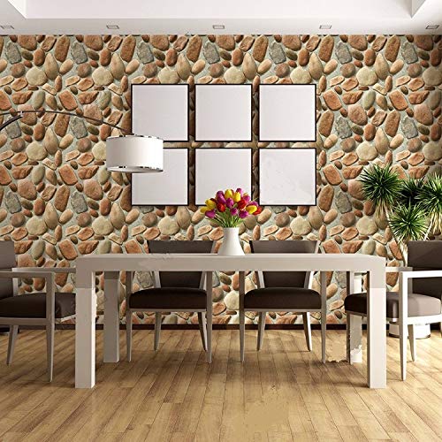 Waterproof 3D Vintage Faux Panel room Wallpaper 3d mural stone wallpaper for home