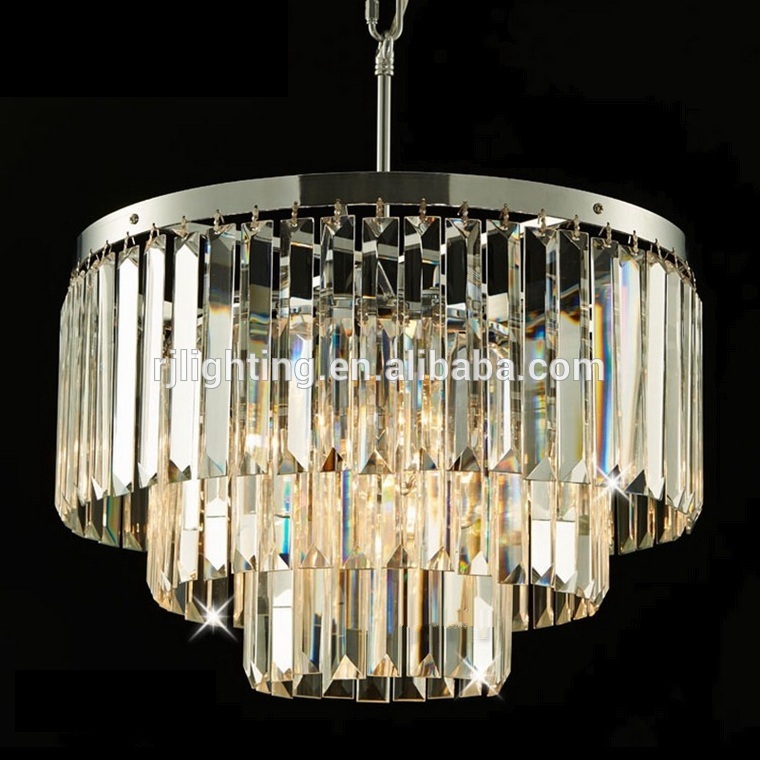 long crystal piece contemporary k9 clear crystal modern chandeliers wholesale for homes