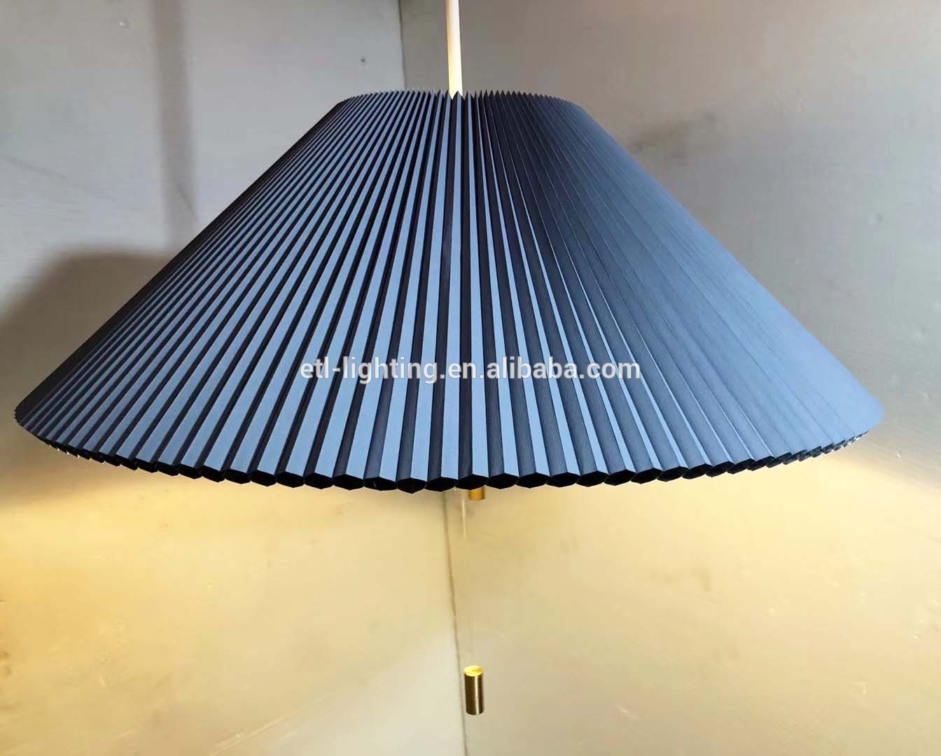 2020 new design fabric pendant light creative fold hanging light decorative led light for restaurant bedroom ETL89145