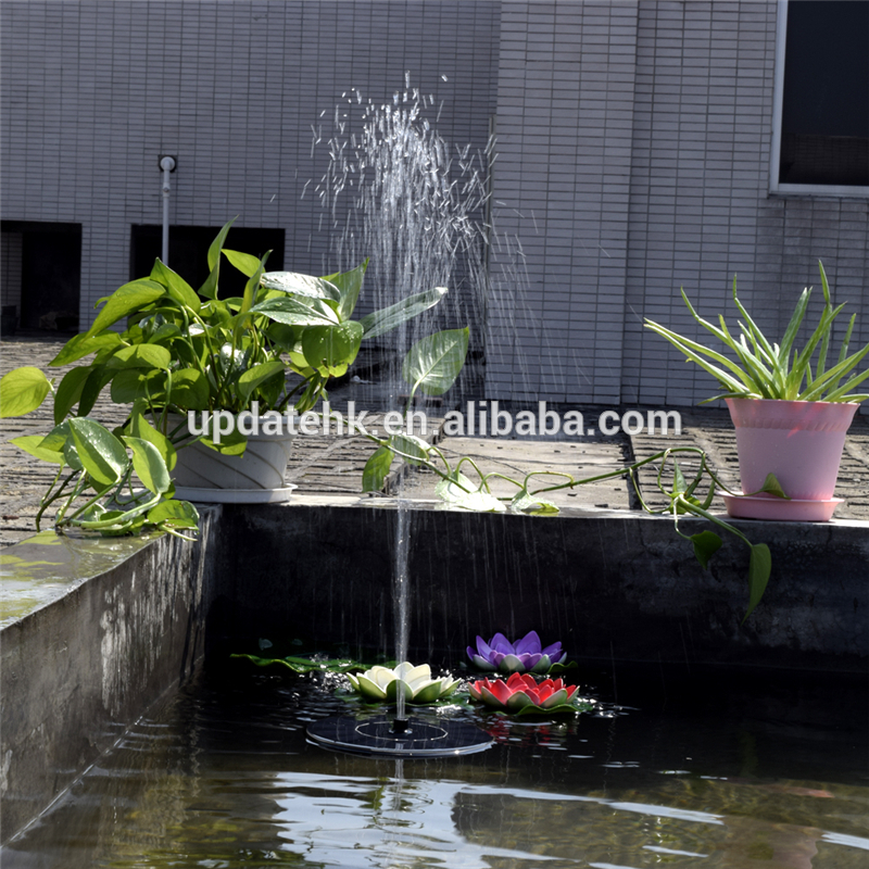 Courtyard Water Sumerged Ornaments Floating Pump Solar Powered Fountain Garden Pond Aerator